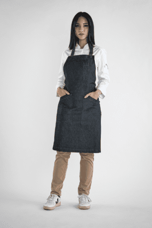 Delantal con peto denim