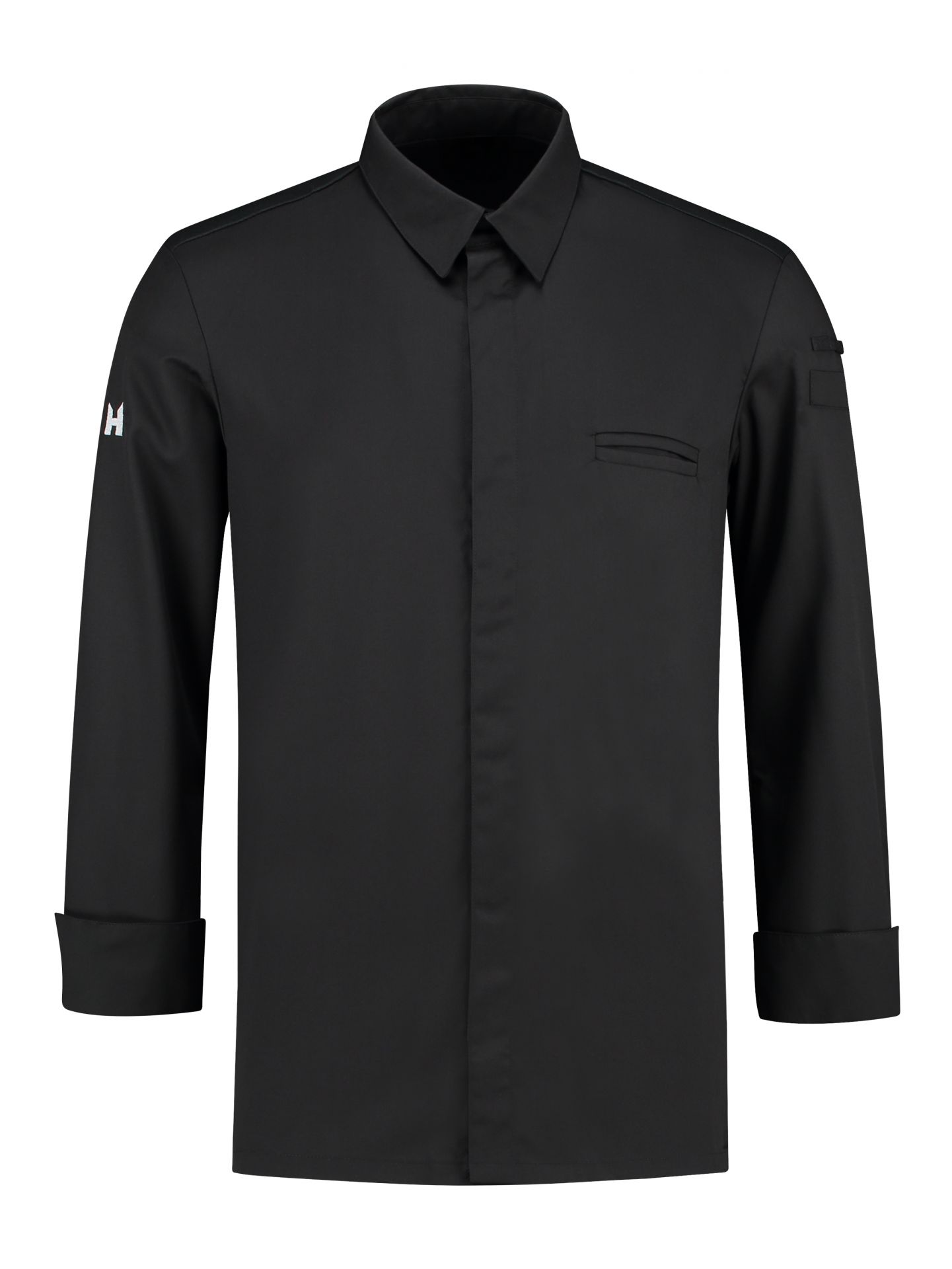 Chaqueta de cocina Angelo color negro Le Nouveau Chef