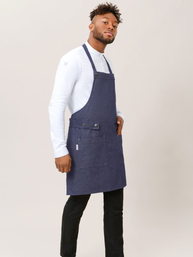 Delantal Dakota denim de Le Nouveau Chef