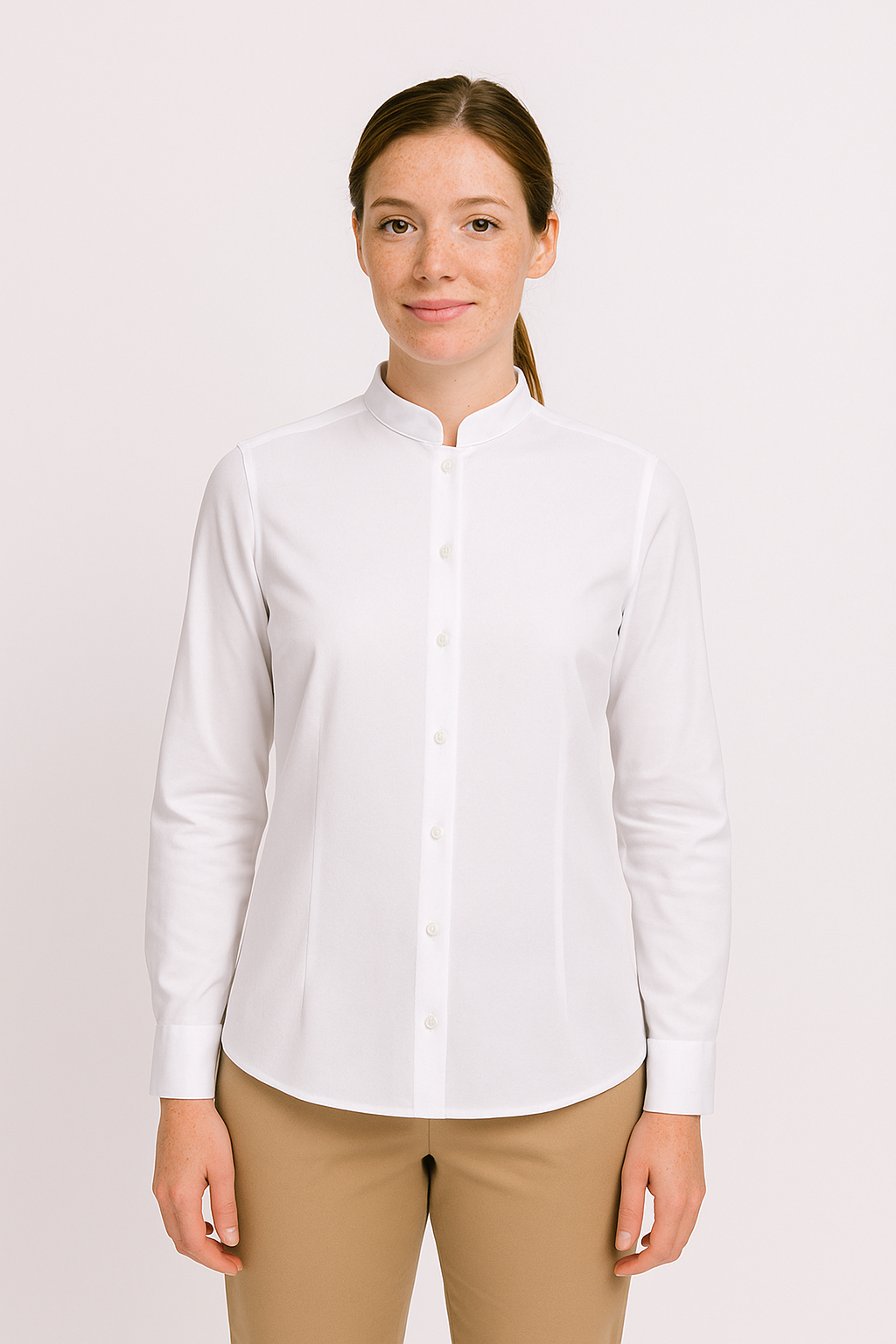 Camisa Cuello Mao mujer