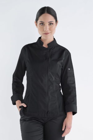 Chaqueta cocina Oporto Negra