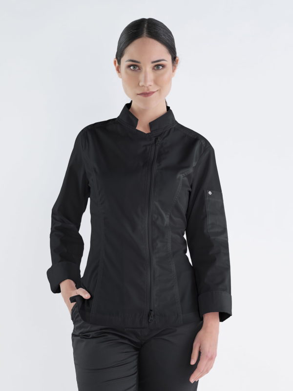 Chaqueta cocina Oporto Negra