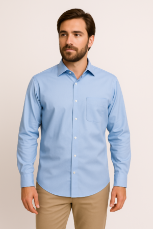 Camisa caballero azul